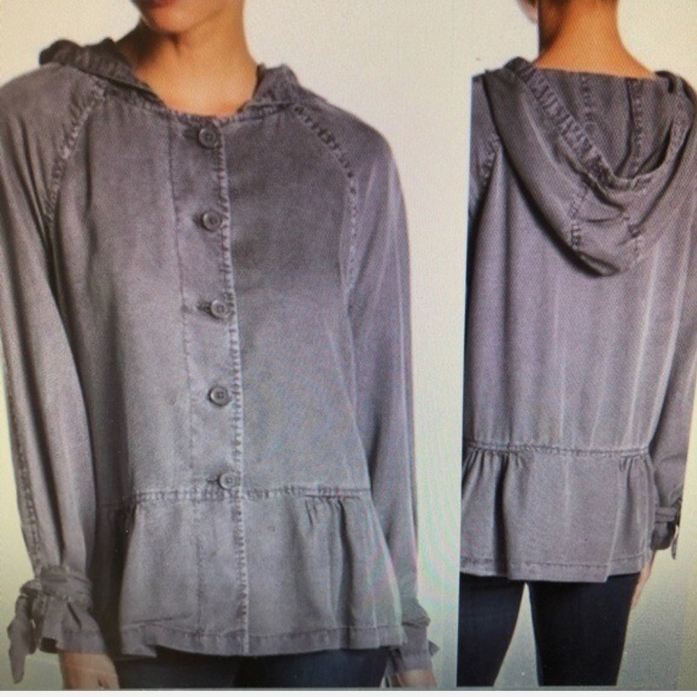 Susina Tie Sleeve Hooded Top